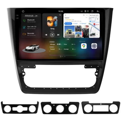 Navigatie auto dedicata - Navigatie Skoda yeti (2009-2014) , Android, Ecran 10 inch 2K, 12GB RAM 256GB, 8-core