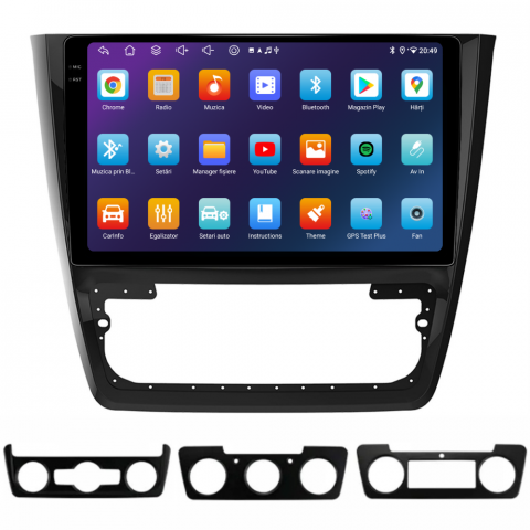 Navigatie Skoda Yeti (2009-2014), Android, Ecran 10 inch, 6GB RAM 128GB, 8-core [1]