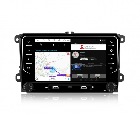 Navigatie Volkswagen, Skoda, Seat, Ecran 7 inch, 4GB RAM 64GB, butoane tactile, 4-core [2]