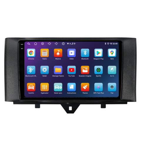 Navigatie Smart For Two / For Four (2010-2015), Ecran 9 inch, 4GB RAM 64GB, 8-core [3]