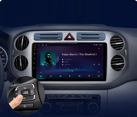 Navigatie Volkswagen Tiguan 2006-2016, Android 12, 1GB RAM 32GB, google maps, youtube, wifi, waze, bluetooth [3]