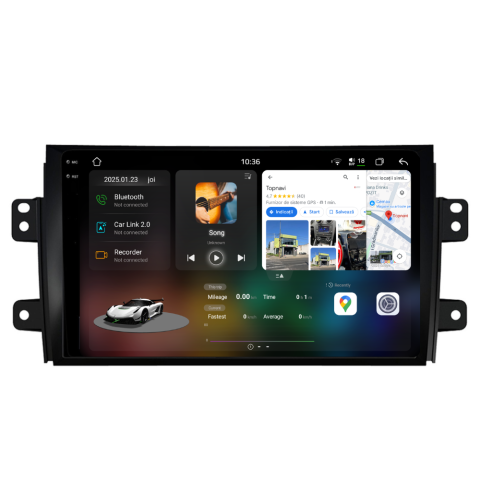 Navigatie auto dedicata - Navigatie Suzuki SX4 (2006-2014), Ecran 9 inch 2K, 12GB RAM 256GB, 8-core