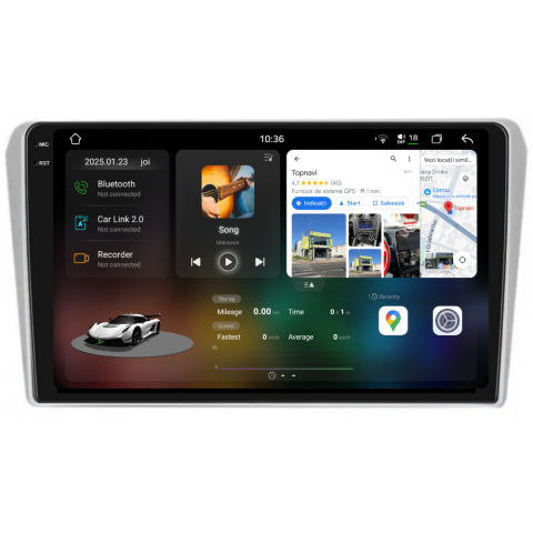 Navigatie auto dedicata - Navigatie Toyota Avensis (2002-2008), Android, Ecran 9 inch 2K, 12GB RAM 256GB, 8-core