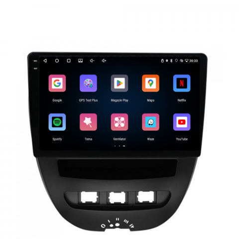 Navigatie Peugeot 107 (2005-2014), Ecran 10 inch, 4GB RAM 64GB, 4-core [2]