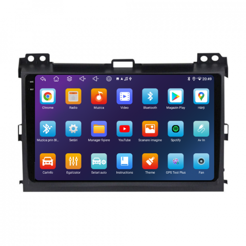 Navigatie Toyota Land Cruiser prado J120 (2004-2009), Ecran 9 inch, 4GB RAM 64GB, 8-core [2]