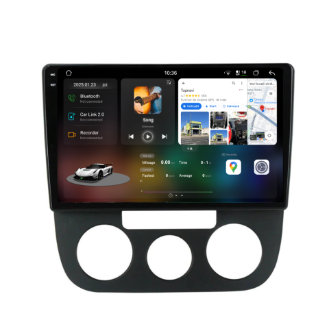 Navigatie auto dedicata - Navigatie Volkswagen Golf 5(2004-2009), Android, Ecran 10 inch 2K, 12GB RAM 256GB, 8-core