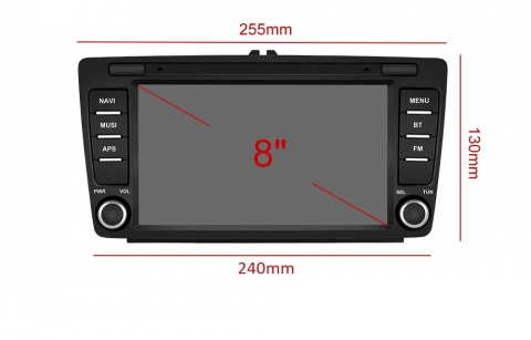 Navigatie Skoda Octavia 2 (2004-2013), 1GB RAM 16GB, 8 inch [3]