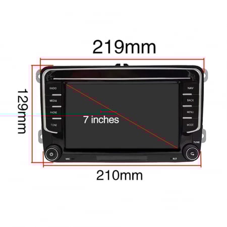 Navigatie Skoda Rapid (2012-2017), Android, Ecran 7 inch, 2GB RAM 64GB, crom [3]