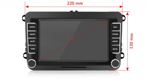 Navigatie Volkswagen Caddy (2003 - 2013), Android, Ecran 7 inch, 2GB RAM 32GB [8]