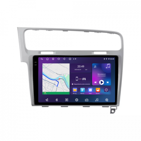 Golf 7 (2012-2017) - Navigatie Volkswagen Golf 7 (2012-2017), Android, Ecran 10 inch, 6GB RAM 128GB, argintiu