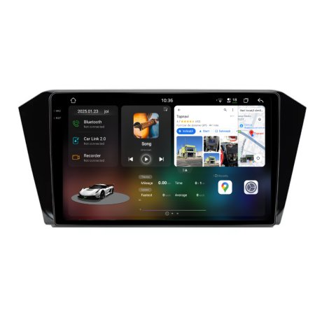 Passat B8 (2015+) - Navigatie Volkswagen Passat B8 (2015-2020), Android, Ecran 10 inch 2K, 12GB RAM 256GB, 8-core