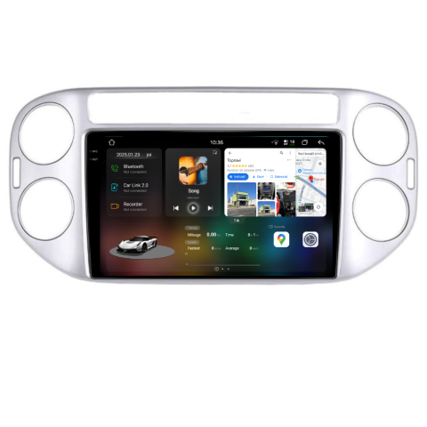 Navigatie auto dedicata - Navigatie Volkswagen Tiguan (2006-2016), Android, Ecran 9 inch 2K, 12GB RAM 256GB, 8-core