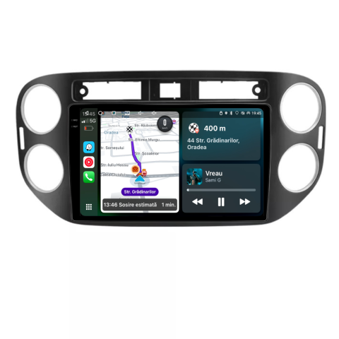 Tiguan (2006-2016) - Navigatie Volkswagen Tiguan (2011-2016), Android, Ecran 9 inch, 4GB RAM 64GB, 8-core
