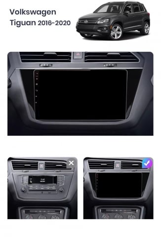 Navigatie Volkswagen Tiguan 2016-2020, android 12, 1GB RAM, 32GB wifi, waze, youtube, google maps, bluetooth [2]