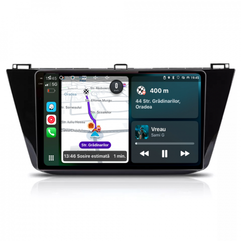Tiguan (2016-2020) - Navigatie Volkswagen Tiguan (2016-2020), Android, Ecran 10 inch, 4GB RAM 64GB, 8-core