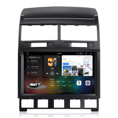 Touareg (2002-2010) - Navigatie Volkswagen Touareg (2002-2010), Android, Ecran 10 inch 2K, 12GB RAM 256GB, 8-core