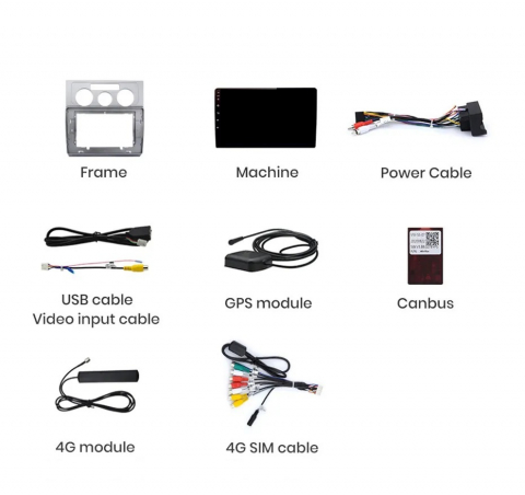 Navigatie Volkswagen Touran (2003-2010), Android, Ecran 2K, 4GB RAM 64GB, 8-core [7]