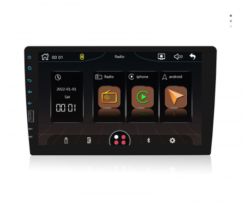 Navigatie auto universala - Radio Mp5 player 1DIN, ecran 9 inch, bluetooth, carplay / android auto