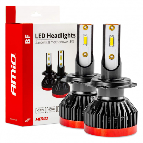 Set 2 becuri LED H7 6000k 50W [5]