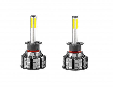 Accesorii exterior - Set 2 becuri LED COB, tip bec H1 6500K 38W