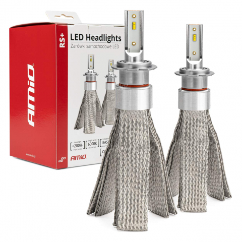 Set 2 becuri LED seria RS+, tip bec H7, 6000K 50W, CANBUS, 360 grade [0]