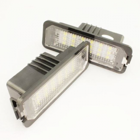 Set 2 Lampi LED lampa numar LED iluminare numar pentru VW Golf 4 5 6 7 Amarok Passat B6  B7 EOS Lupo Polo Scirocco Seat Leon Altea Skoda Superb [4]