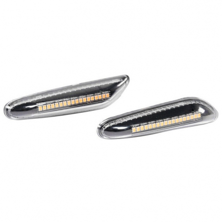 Accesorii exterior - Set 2 Semnalizari Aripa LED Dinamice pentru BMW X1 E84, X3 E83, E60, E90, E91, E92, E93, E81, E82, E88