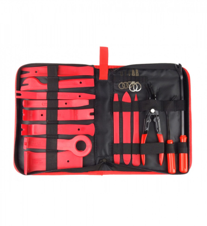 Diverse - Set geanta 19 piese, extractoare pentru radio tapiterie cleme auto