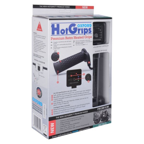 Mansoane incalzite ATV - Set mansoane manere incalzite ATV Oxford HotGrips Premium Retro