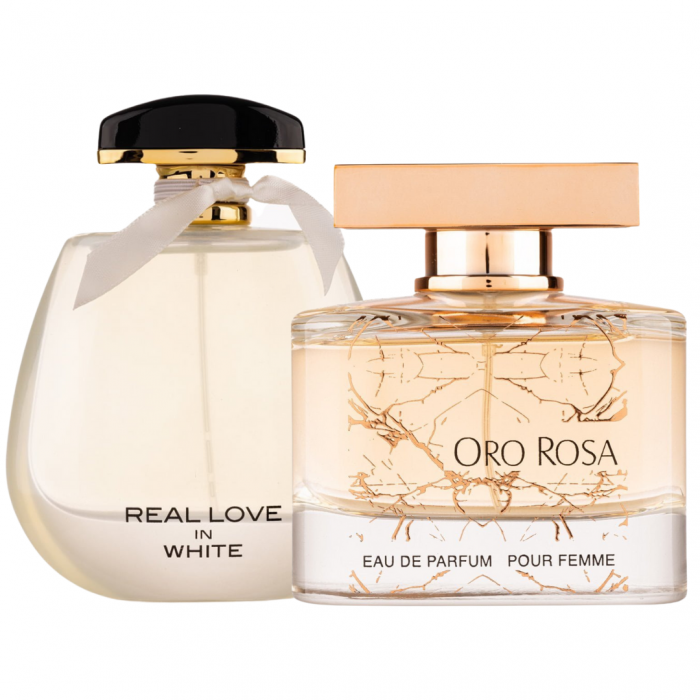 Pachet 2 parfumuri dama: Real Love in White 100ml + Oro Rosa 100ml [1]