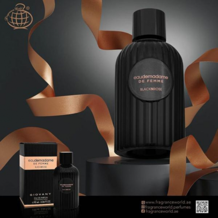 Pachet 3 parfumuri dama EauDeMadame: Velvet Amber 90ml + De Giovany 90ml + Blacknrose 90ml [2]