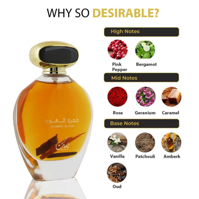 Khumrat Al Oud 100ml - Apa de Parfum, barbati [5]