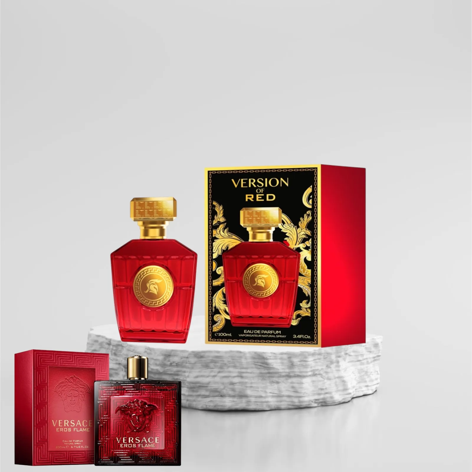 Version of Red 100ml - Apa de Parfum, barbati| Inspirat din Versace Eros Flame [2]