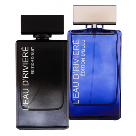Seturi Parfumuri - Pachet 2 parfumuri barbati L'eau D'riviere Edition: D'blue 100ml + D'nuit 100ml