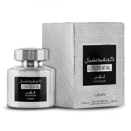 Pachet 2 parfumuri Lattafa Confidential: Platinum 100ml + Private Gold 100ml [1]