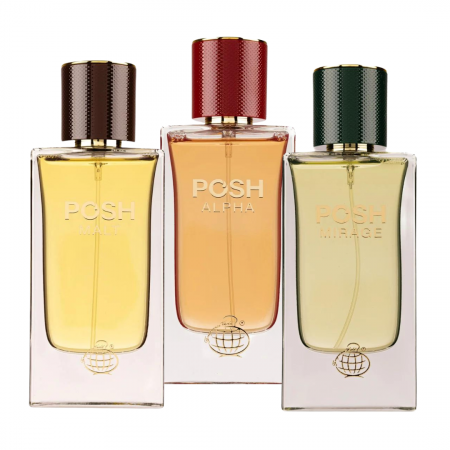 Seturi Parfumuri - Pachet 3 parfumuri POSH: Alpha 80ml + Mirage 80ml + Malt 80ml