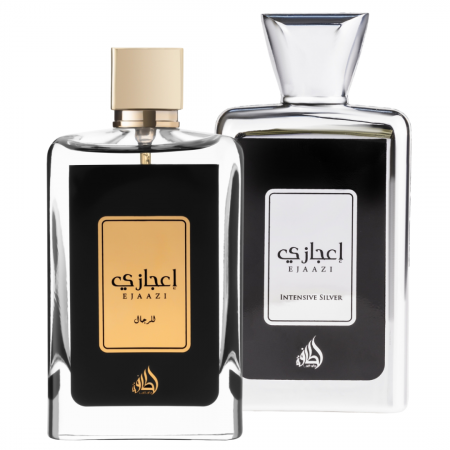Pachete BARBATI - Pachet 2 parfumuri Lattafa 100ml: Ejaazi + Ejaazi Silver