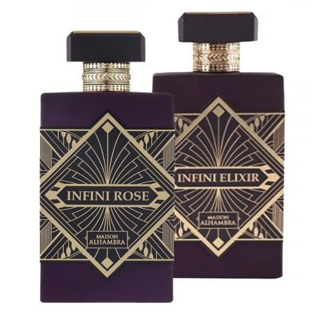 Oferta Saptamanii - Pachet 2 parfumuri Maison Alhambra Infini Rose 100ml + Infini Elixir 100ml