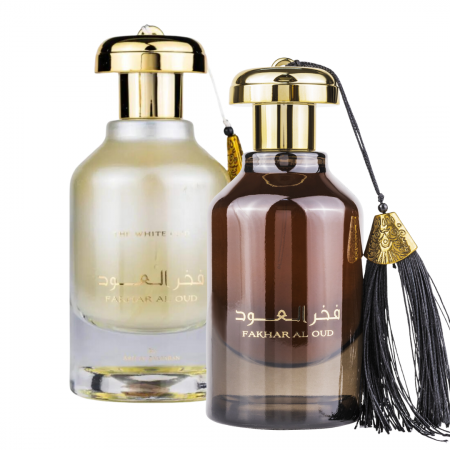 Lichidare de stoc - Pachet 2 parfumuri: Fakhar al Oud 100ml + Fakhar al Oud The White Oud 100ml