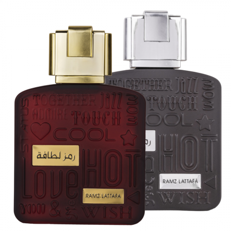 Pachete UNISEX - Pachet El si Ea : Ramz Lattafa Gold 100ml + Ramz Lattafa Silver 100ml