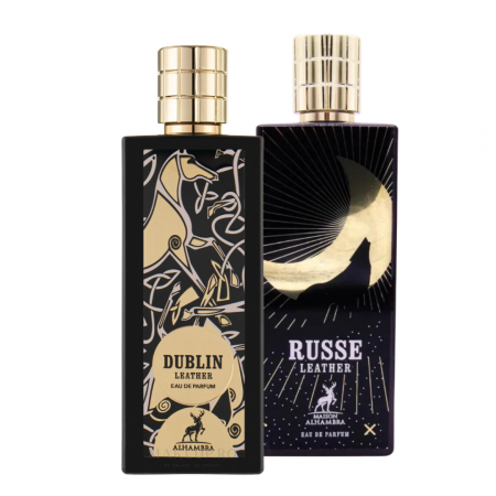 Pachete FEMEI - Pachet 2 parfumuri: Dublin Leather 80ml + Russe Leather 80ml