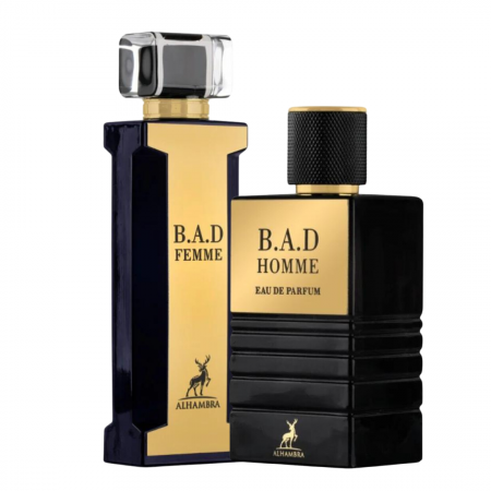 Pachete EL si EA - Pachet 2 parfumuri El si Ea: B.A.D. Femme 100ml + B.A.D. Homme 100ml