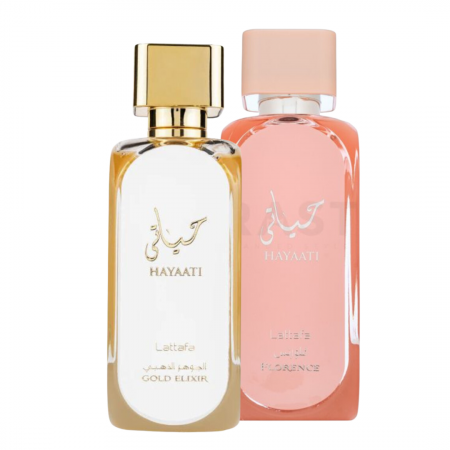 Seturi Parfumuri - Pachet 2 parfumuri Lattafa Hayaati Gold Elixir 100ml + Hayaati Florence 100ml