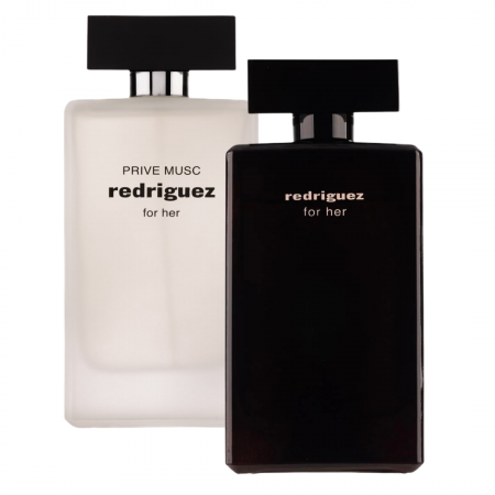 Pachete FEMEI - Pachet 2 parfumuri dama: Redriguez Prive Musc 100ml + Redriguez for Her Pink Box 100ml
