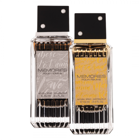 Seturi Parfumuri - Pachet 2 parfumuri El si Ea: Memories Pour Homme 100ml + Memories Pour Femme 100ml