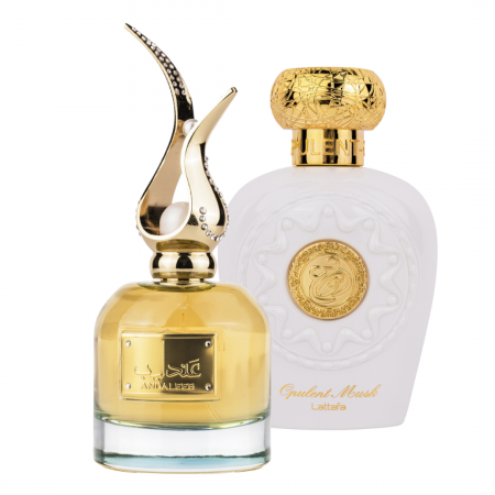 Seturi Parfumuri - Pachet 2 parfumuri femei 100ml: Andaleeb + Opulent Musk