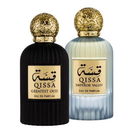 BLACK FRIDAY - Pachet 2 parfumuri unisex QISSA: Greatest Oud 100ml + Valley 100ml