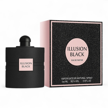 Parfumuri Clona Originale - Illusion Black 100ml - Apa de Parfum, dama| Inspirat din YSL Black Opium