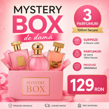 Pachete FEMEI - OFERTA pret mic - Mystery Box 3 Parfumuri 100ml