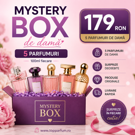 Pachete FEMEI - OFERTA pret mic - Mystery Box 5 Parfumuri 100ml